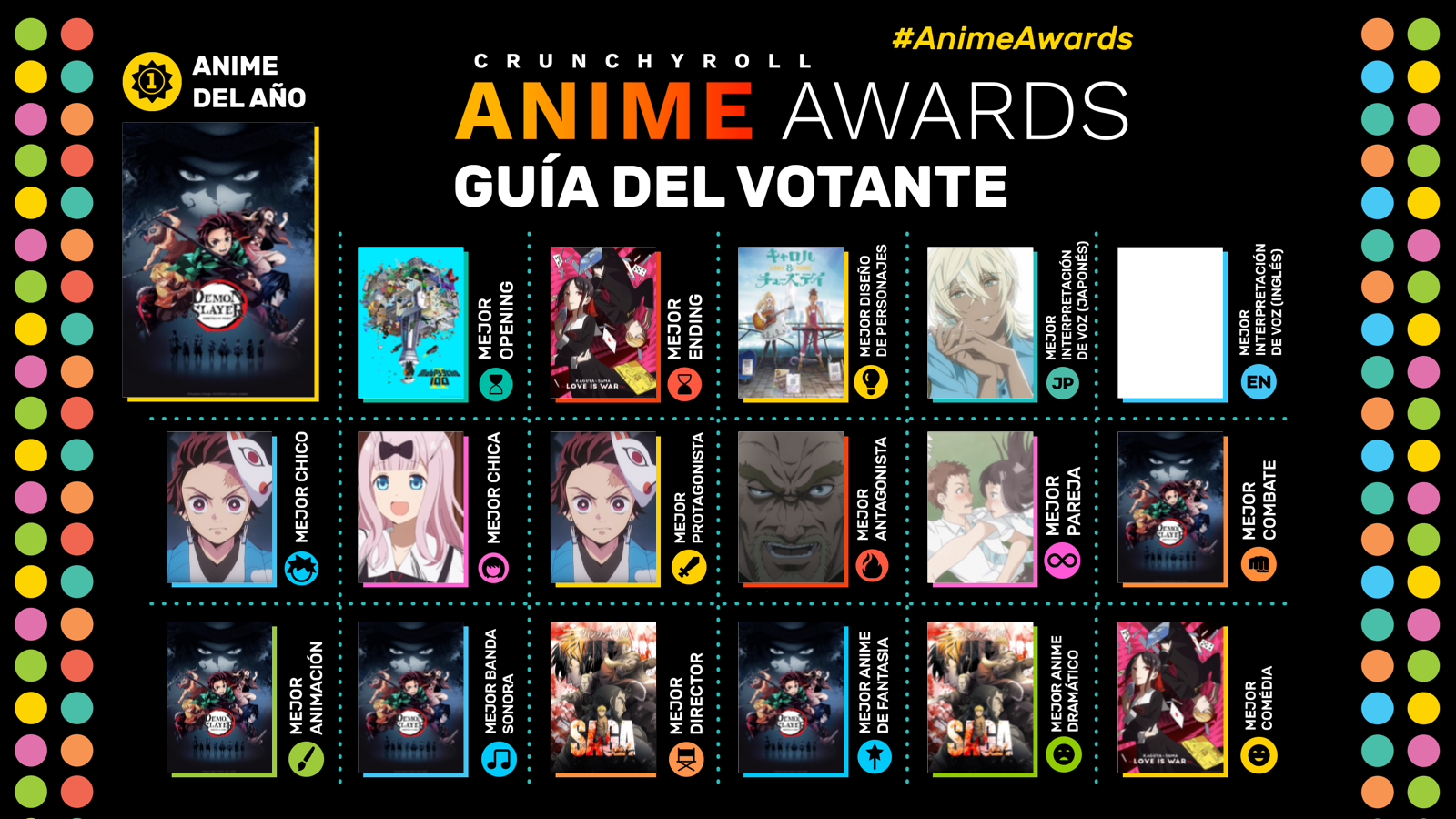 ¡Ve los Anime Awards, estés donde estés! Tadaima